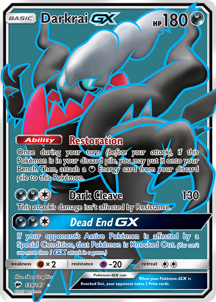 Darkrai GX (139/147) [Sun & Moon: Burning Shadows] | Gamers Paradise