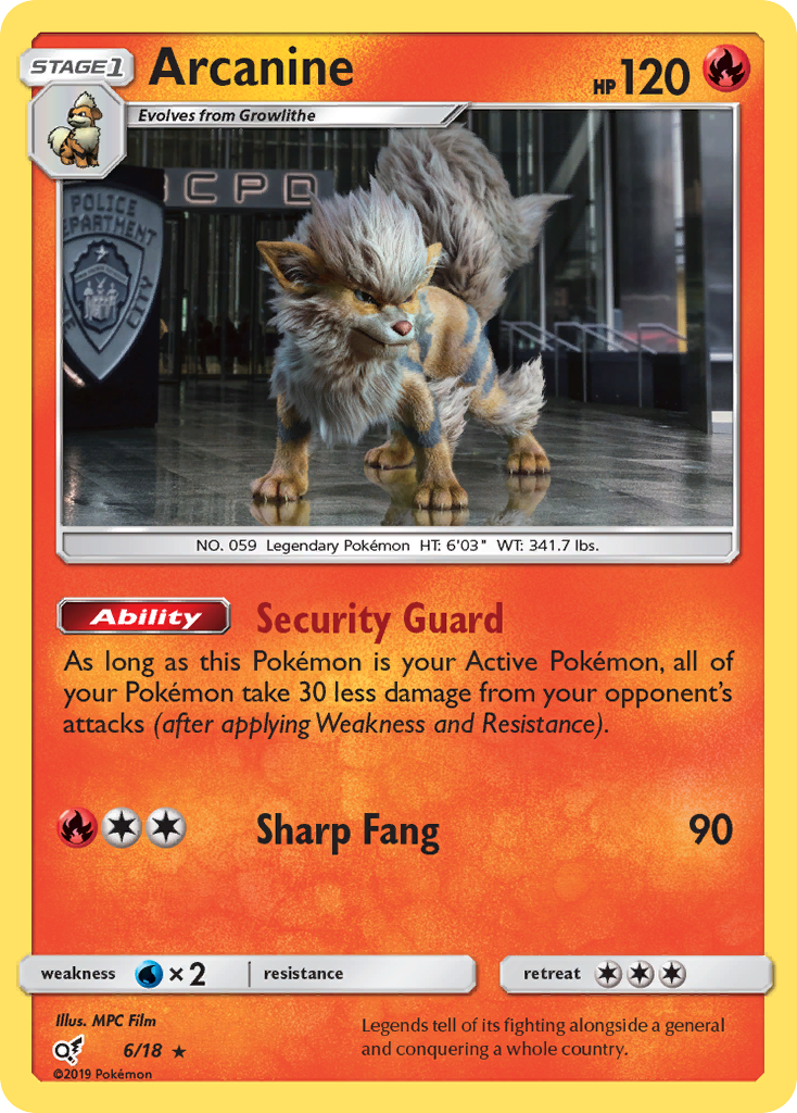 Arcanine (6/18) [Sun & Moon: Detective Pikachu] | Gamers Paradise