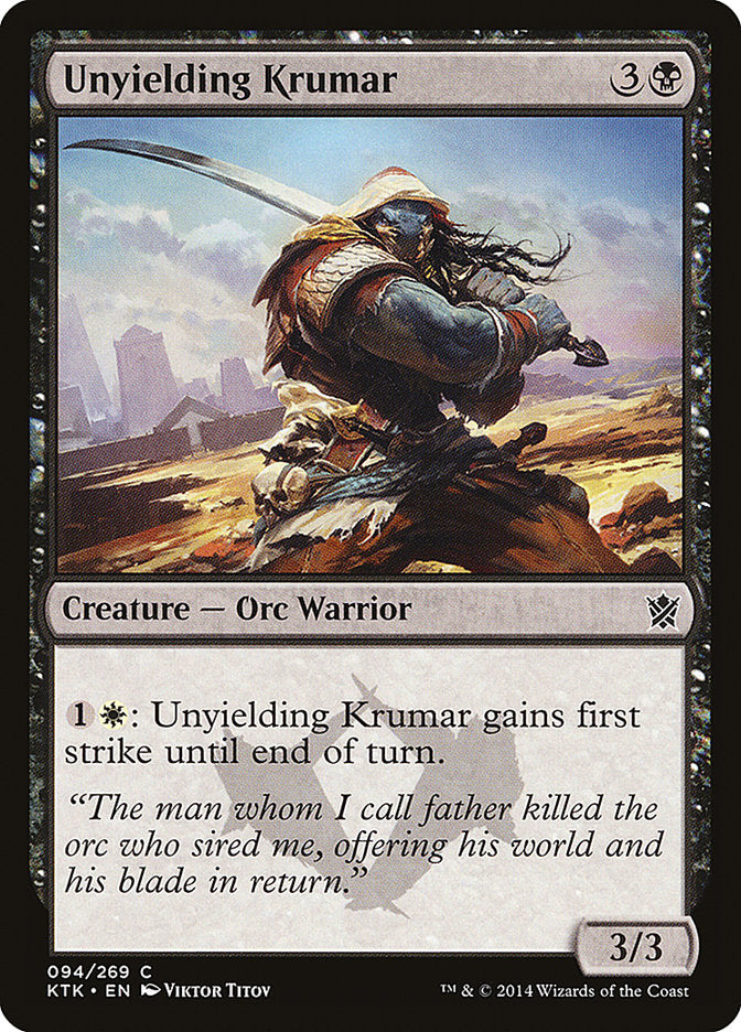 Unyielding Krumar [Khans of Tarkir] | Gamers Paradise
