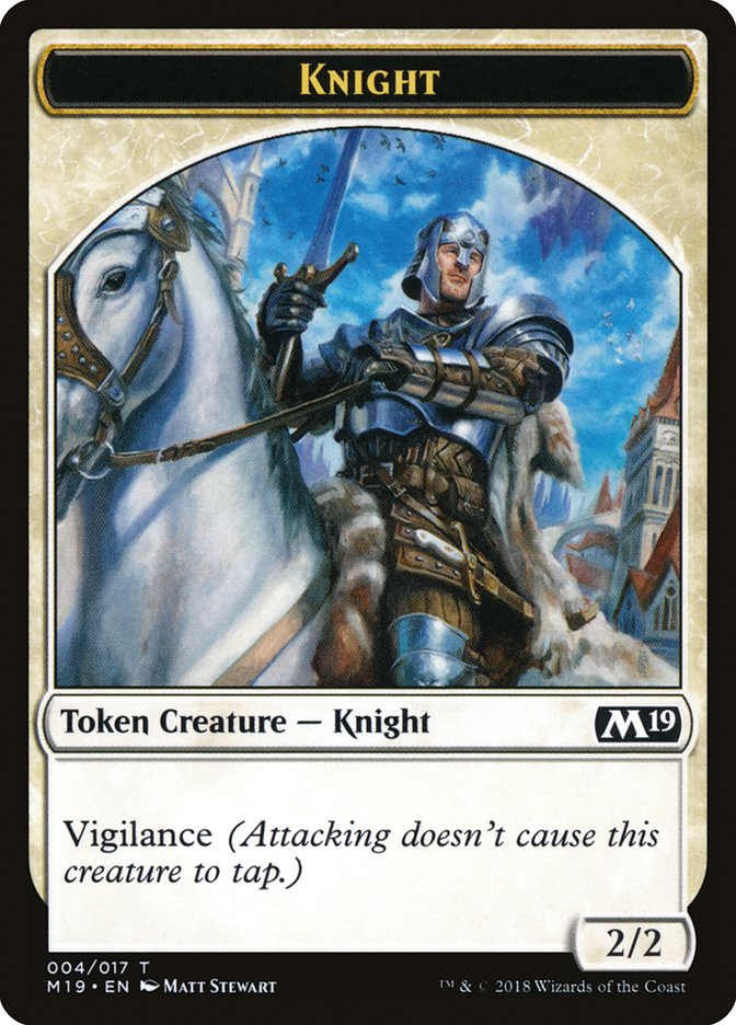 Knight Token [Core Set 2019 Tokens] | Gamers Paradise