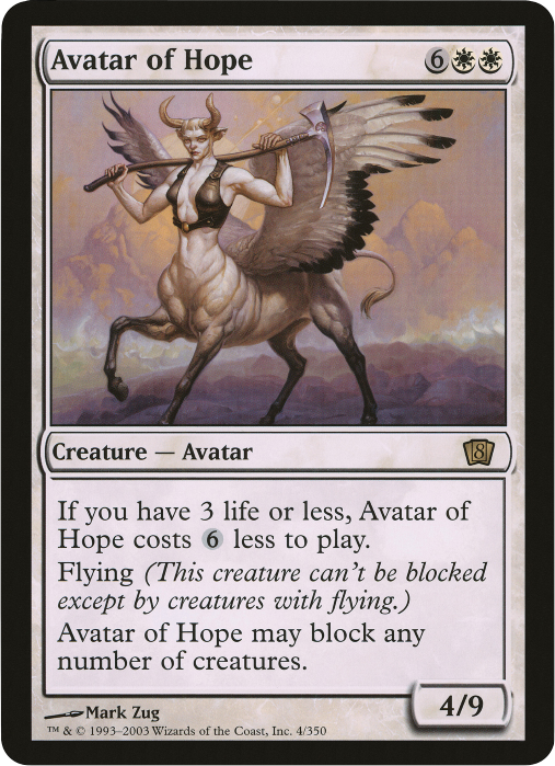 Avatar of Hope (Oversized) [Eighth Edition Box Topper] | Gamers Paradise