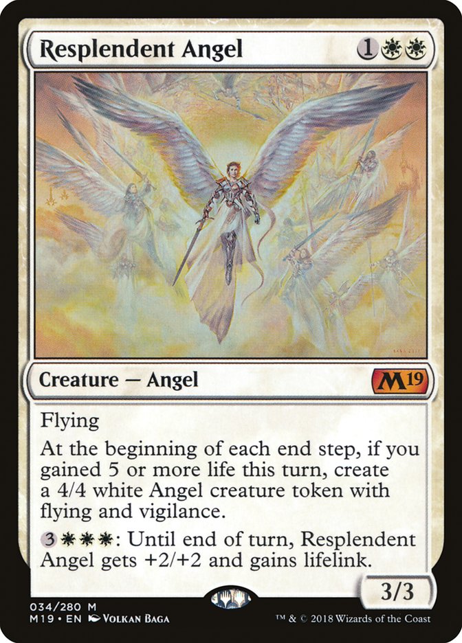 Resplendent Angel [Core Set 2019] | Gamers Paradise