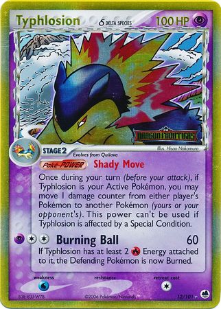 Typhlosion (12/101) (Delta Species) (Stamped) [EX: Dragon Frontiers] | Gamers Paradise