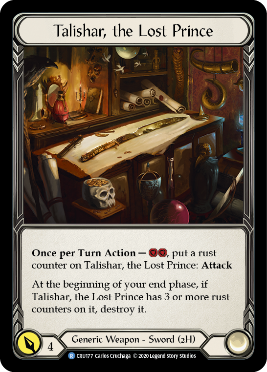 Talishar, the Lost Prince [CRU177] 1st Edition Cold Foil | Gamers Paradise