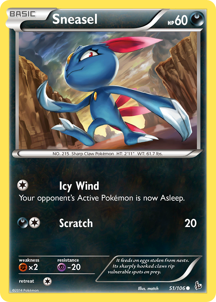 Sneasel (51/106) [XY: Flashfire] | Gamers Paradise