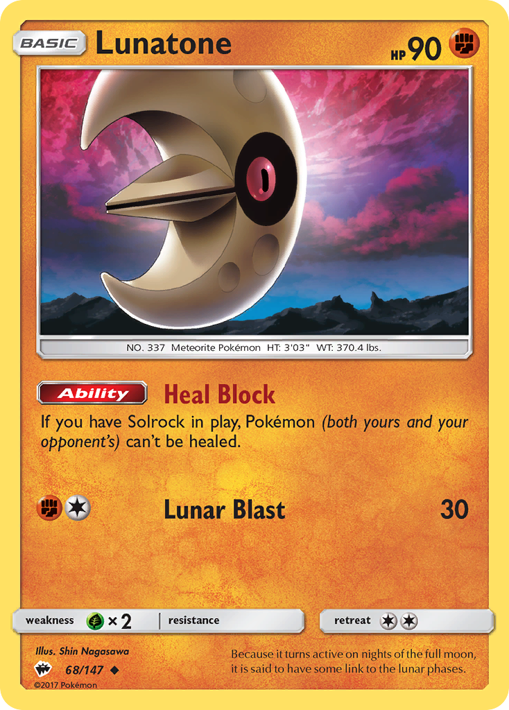 Lunatone (68/147) [Sun & Moon: Burning Shadows] | Gamers Paradise