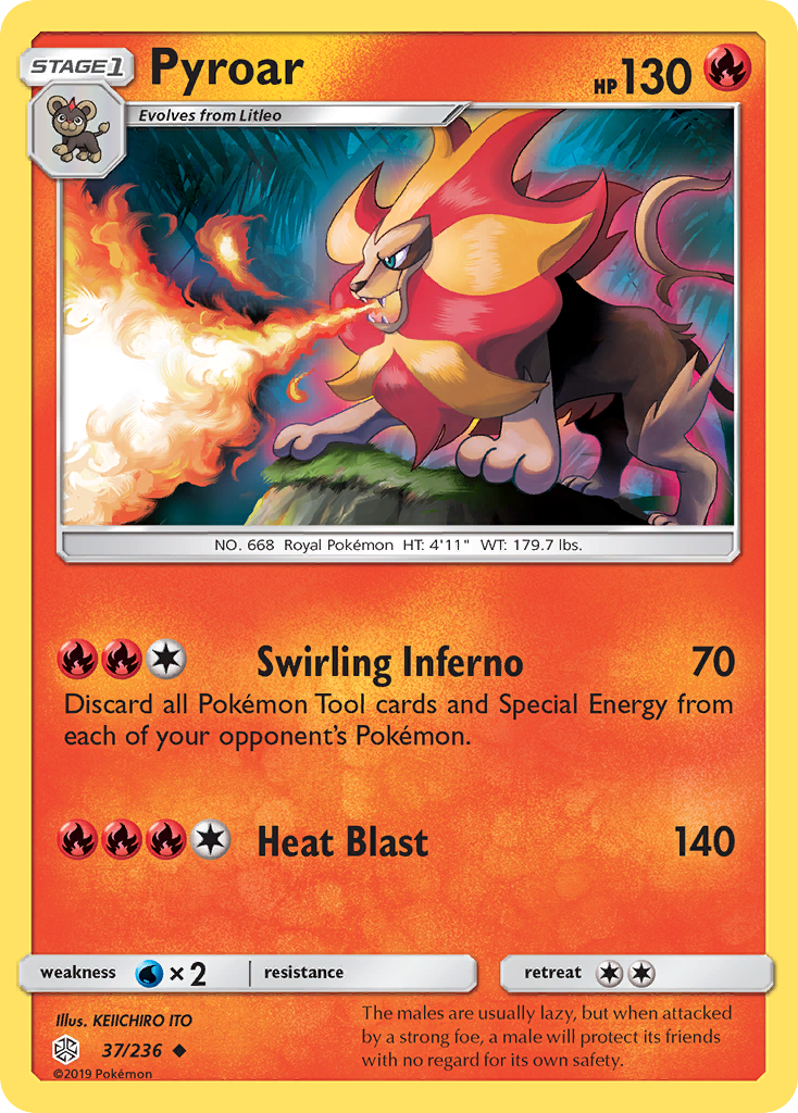 Pyroar (37/236) [Sun & Moon: Cosmic Eclipse] | Gamers Paradise