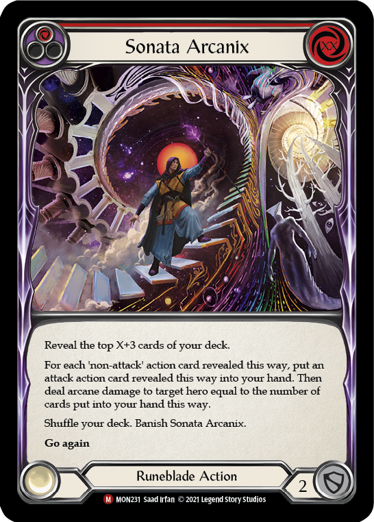 Sonata Arcanix [MON231-RF] 1st Edition Rainbow Foil | Gamers Paradise