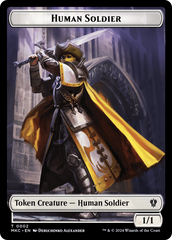 City's Blessing // Human Soldier Double-Sided Token [Murders at Karlov Manor Commander Tokens] | Gamers Paradise