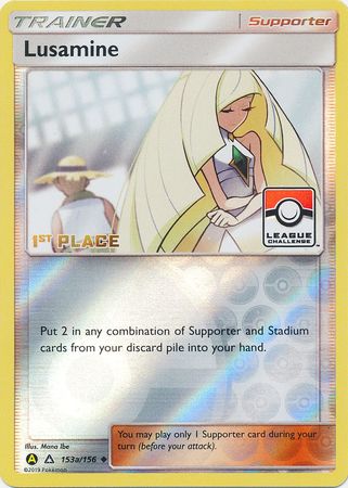 Lusamine (153a/156) (League Challenge Alt Art 1st Place) [Sun & Moon: Ultra Prism] | Gamers Paradise