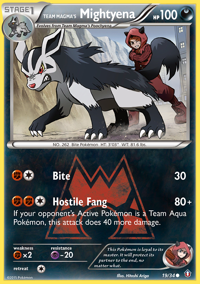 Team Magma's Mightyena (19/34) [XY: Double Crisis] | Gamers Paradise