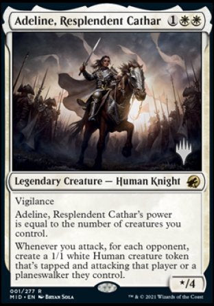 Adeline, Resplendent Cathar (Promo Pack) [Innistrad: Midnight Hunt Promos] | Gamers Paradise