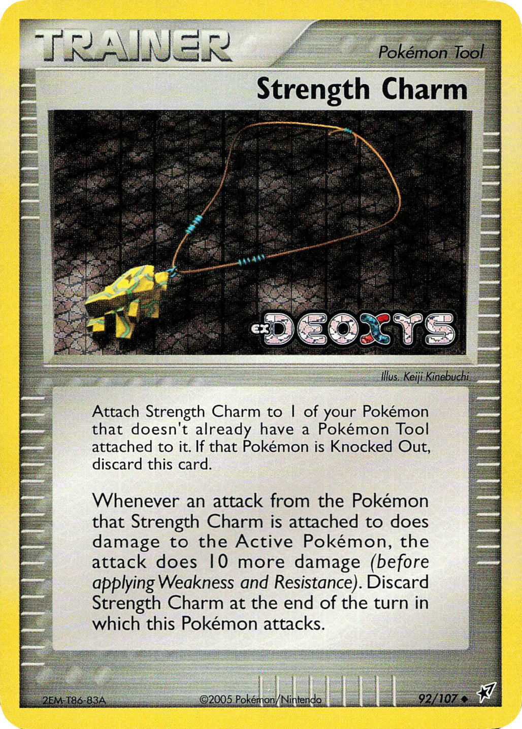 Strength Charm (92/107) (Stamped) [EX: Deoxys] | Gamers Paradise
