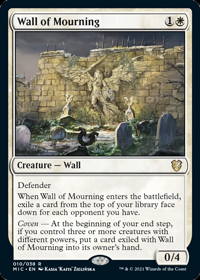 Wall of Mourning [Innistrad: Midnight Hunt Commander] | Gamers Paradise