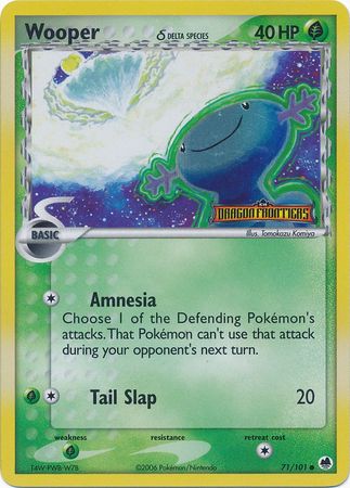 Wooper (71/101) (Delta Species) (Stamped) [EX: Dragon Frontiers] | Gamers Paradise