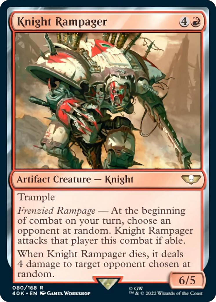 Knight Rampager (Surge Foil) [Universes Beyond: Warhammer 40,000] | Gamers Paradise