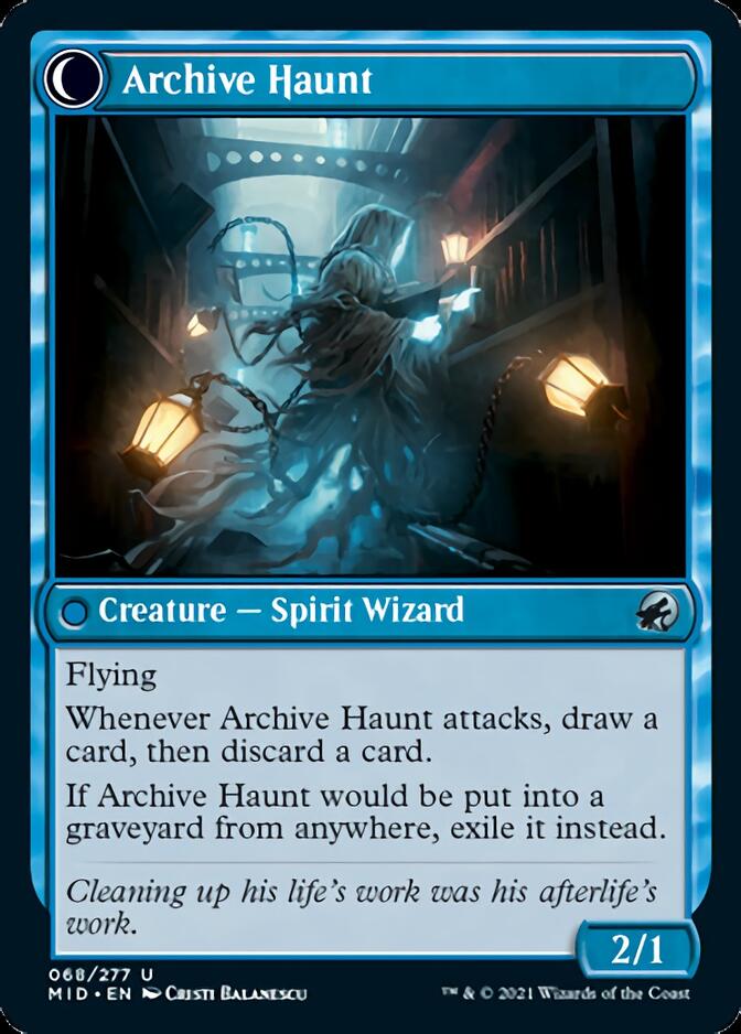 Overwhelmed Archivist // Archive Haunt [Innistrad: Midnight Hunt] | Gamers Paradise