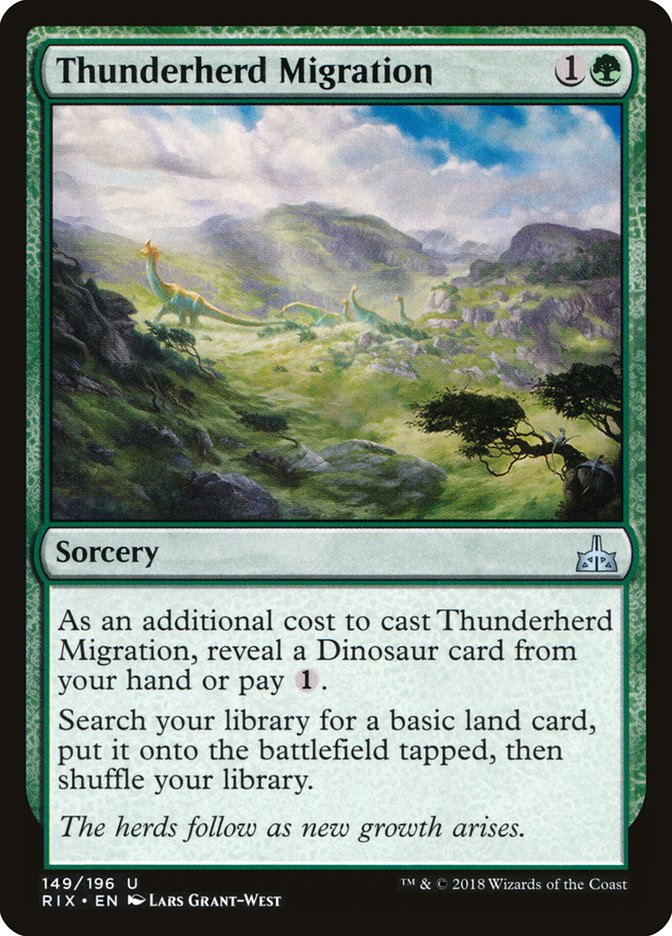 Thunderherd Migration [Rivals of Ixalan] | Gamers Paradise