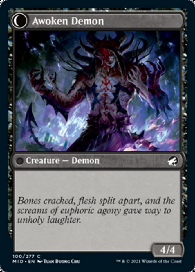 Ecstatic Awakener // Awoken Demon [Innistrad: Midnight Hunt] | Gamers Paradise