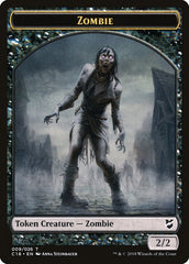 Manifest // Zombie Double-Sided Token [Commander 2018 Tokens] | Gamers Paradise