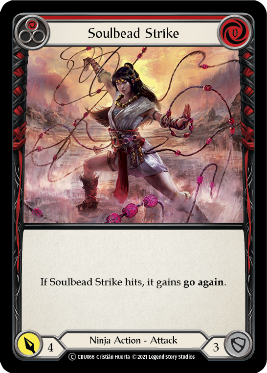 Soulbead Strike (Red) [U-CRU066-RF] Unlimited Rainbow Foil | Gamers Paradise