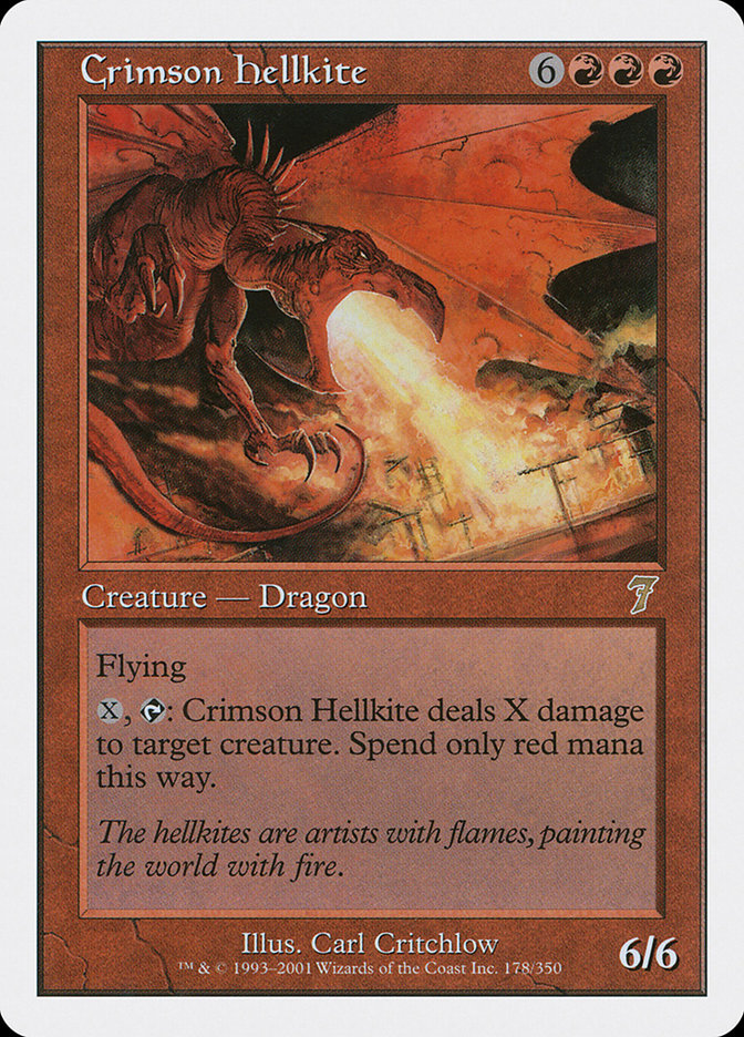 Crimson Hellkite [Seventh Edition] | Gamers Paradise