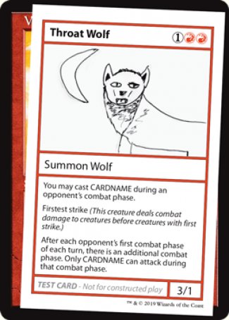 Throat Wolf (2021 Edition) [Mystery Booster Playtest Cards] | Gamers Paradise