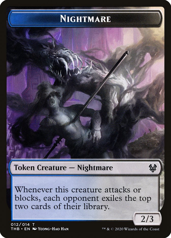 Satyr // Nightmare Double-Sided Token [Theros Beyond Death Tokens] | Gamers Paradise