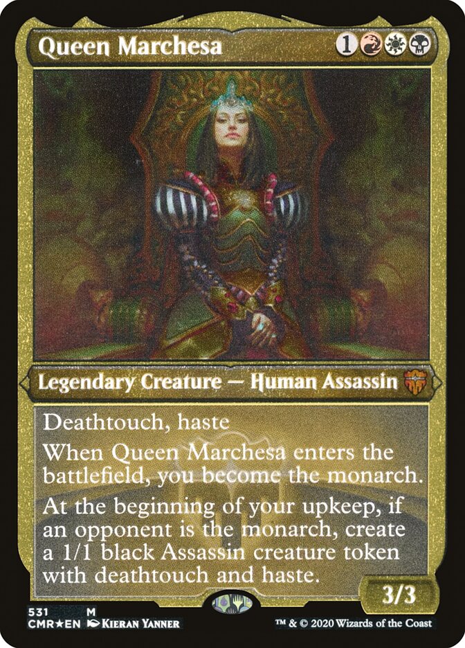 Queen Marchesa (Etched) [Commander Legends] | Gamers Paradise