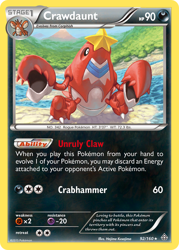 Crawdaunt (92/160) [XY: Primal Clash] | Gamers Paradise