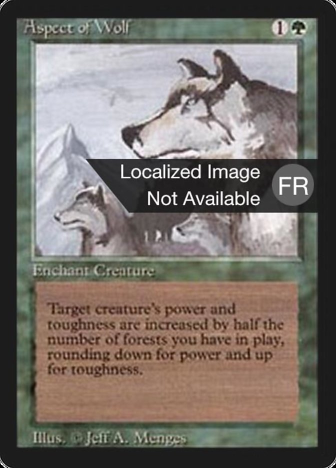 Aspect of Wolf [Foreign Black Border] | Gamers Paradise