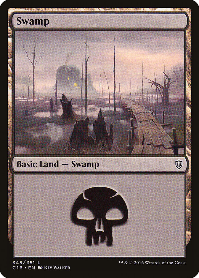 Swamp (345) [Commander 2016] | Gamers Paradise