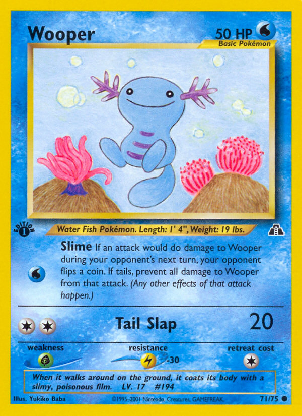 Wooper (71/75) [Neo Discovery 1st Edition] | Gamers Paradise