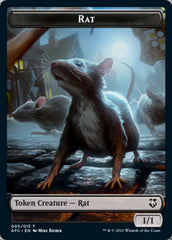 Rat // Zombie Double-Sided Token [Dungeons & Dragons: Adventures in the Forgotten Realms Commander Tokens] | Gamers Paradise