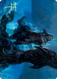 Cosima, God of the Voyage Art Card (Gold-Stamped Signature) [Kaldheim Art Series] | Gamers Paradise