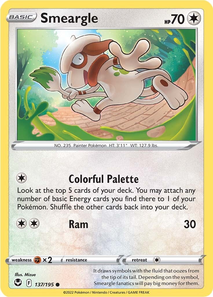 Smeargle (137/195) [Sword & Shield: Silver Tempest] | Gamers Paradise