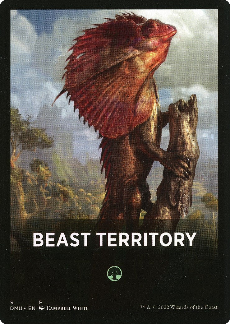 Beast Territory Theme Card [Dominaria United Tokens] | Gamers Paradise