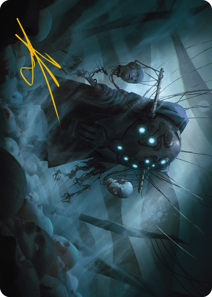 Meldweb Curator Art Card (Gold-Stamped Signature) [Phyrexia: All Will Be One Art Series] | Gamers Paradise