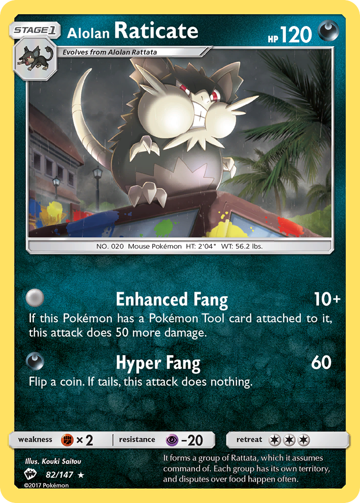 Alolan Raticate (82/147) [Sun & Moon: Burning Shadows] | Gamers Paradise