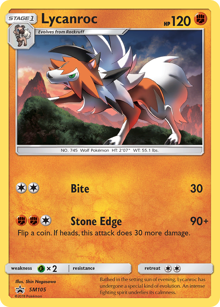 Lycanroc (SM105) [Sun & Moon: Black Star Promos] | Gamers Paradise