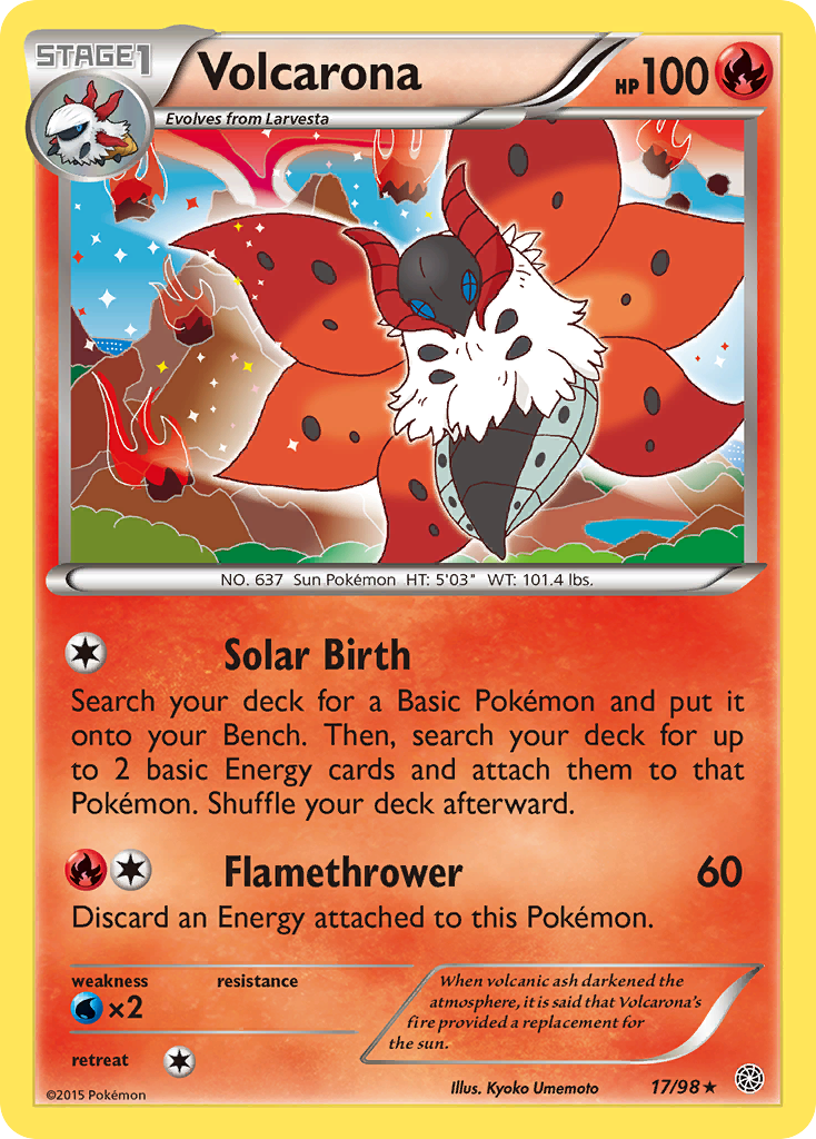 Volcarona (17/98) [XY: Ancient Origins] | Gamers Paradise