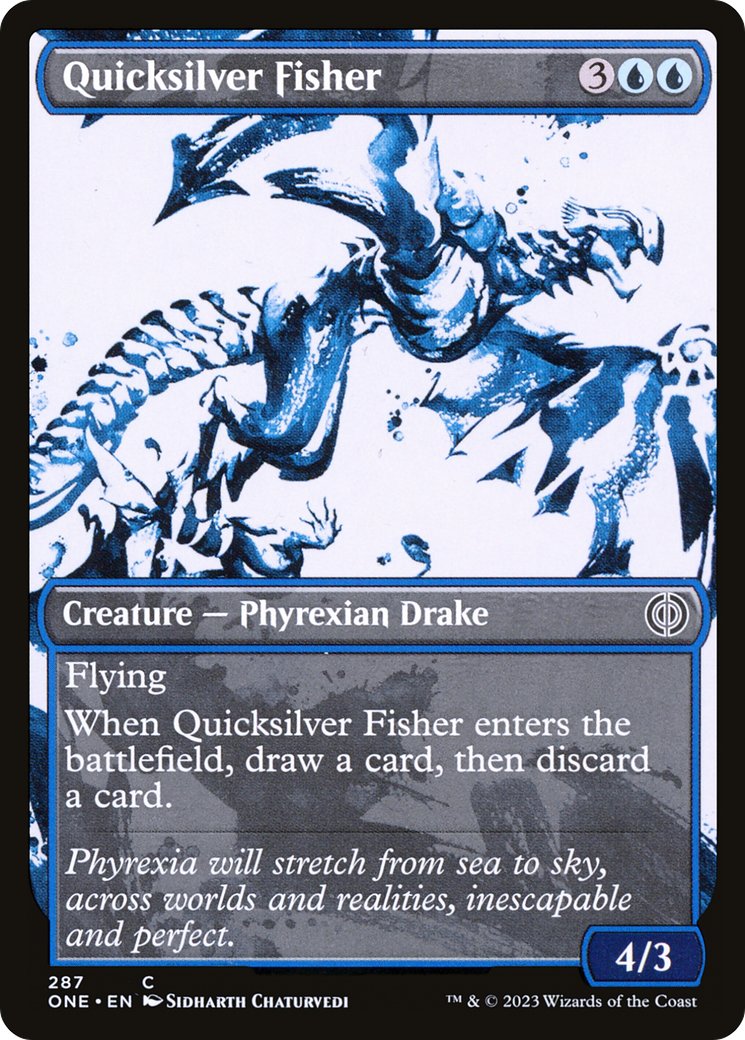 Quicksilver Fisher (Showcase Ichor) [Phyrexia: All Will Be One] | Gamers Paradise