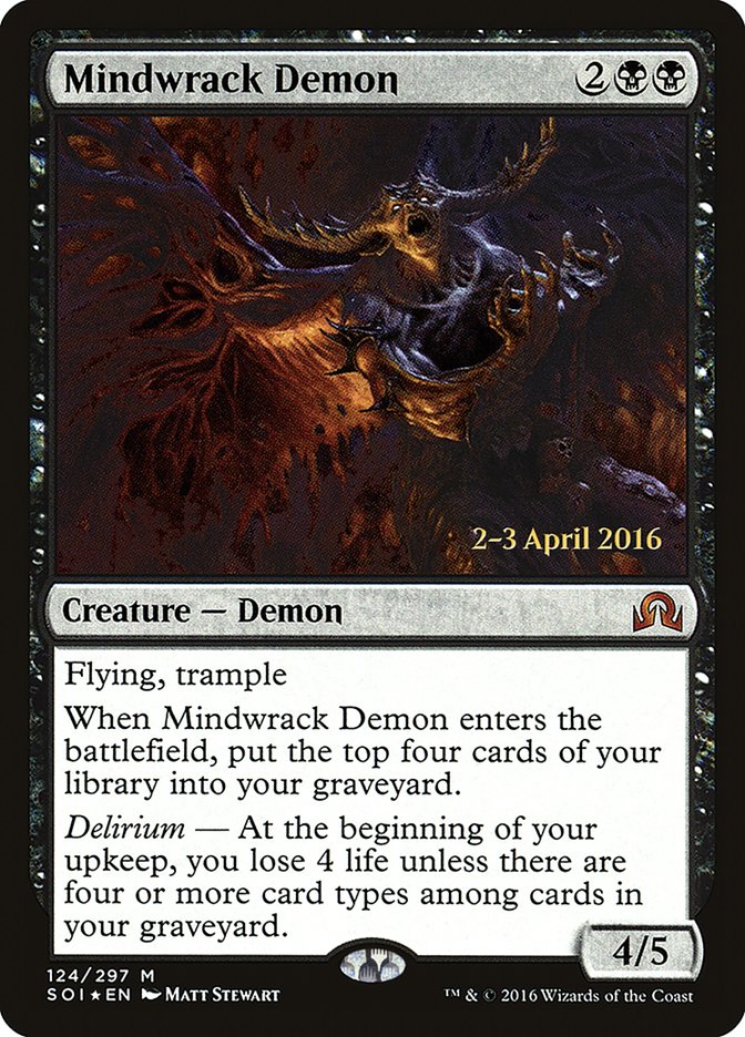 Mindwrack Demon [Shadows over Innistrad Prerelease Promos] | Gamers Paradise