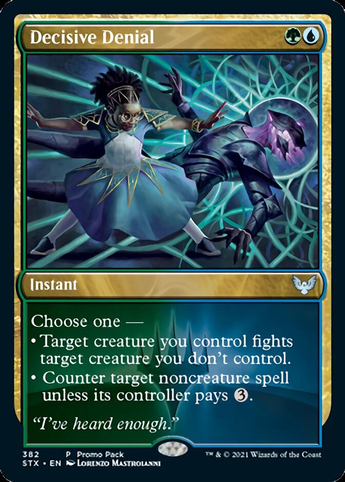 Decisive Denial (Promo Pack) [Strixhaven: School of Mages Promos] | Gamers Paradise