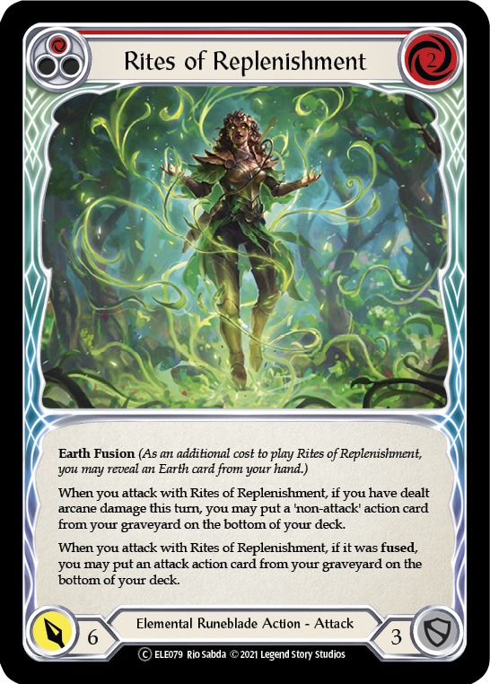 Rites of Replenishment (Red) [U-ELE079] Unlimited Rainbow Foil | Gamers Paradise