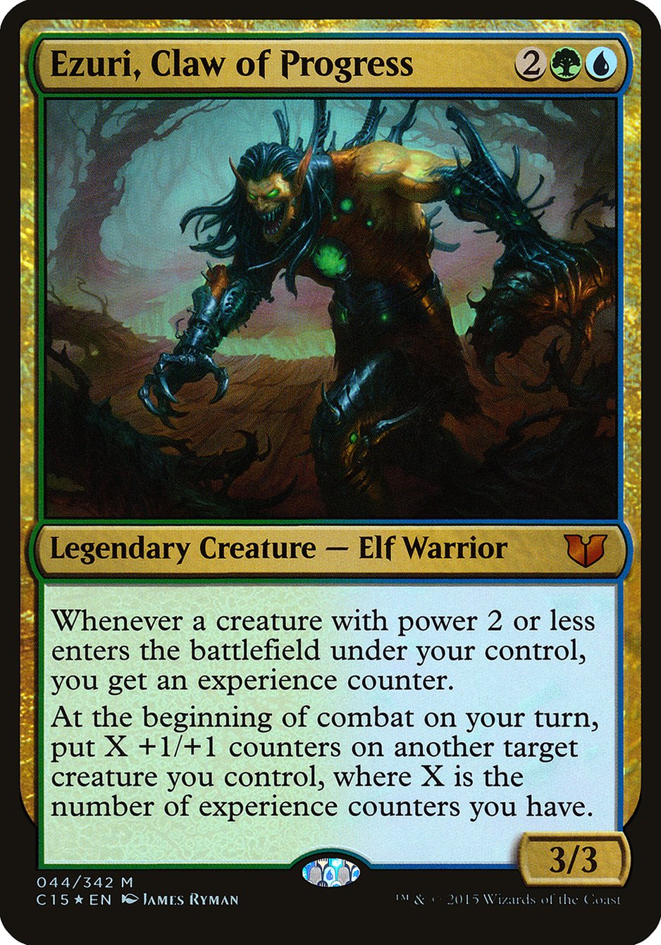 Ezuri, Claw of Progress (Oversized) [Commander 2015 Oversized] | Gamers Paradise