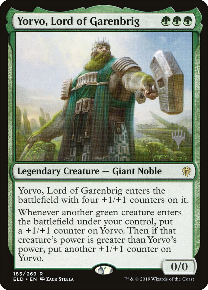 Yorvo, Lord of Garenbrig (Promo Pack) [Throne of Eldraine Promos] | Gamers Paradise