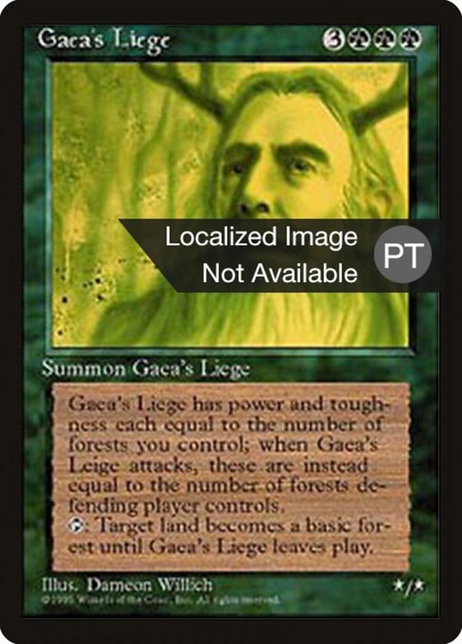 Gaea's Liege [Fourth Edition (Foreign Black Border)] | Gamers Paradise