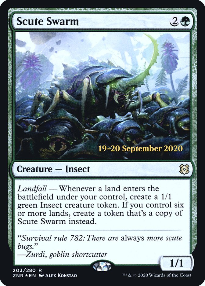 Scute Swarm [Zendikar Rising Prerelease Promos] | Gamers Paradise