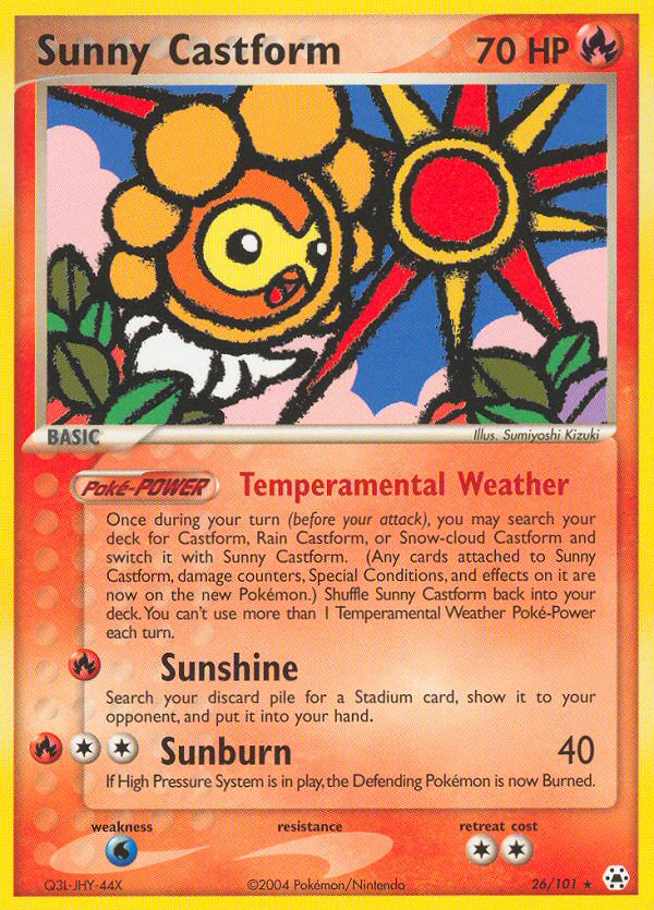 Sunny Castform (26/101) [EX: Hidden Legends] | Gamers Paradise